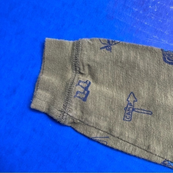 Carter’s green camping long sleeve shirt, size 5T - Picture 7 of 8